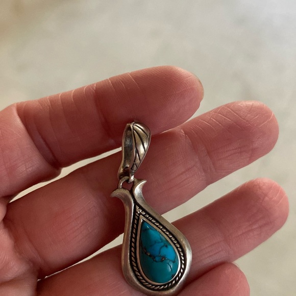 Bradford BGE Sterling Silver and turquoise pendant - Picture 1 of 4